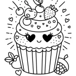 blank-cupcake-coloring-page-free-printable-with-fruits-and-hearts-eyes