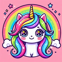 rainbow and unicorn coloring pages