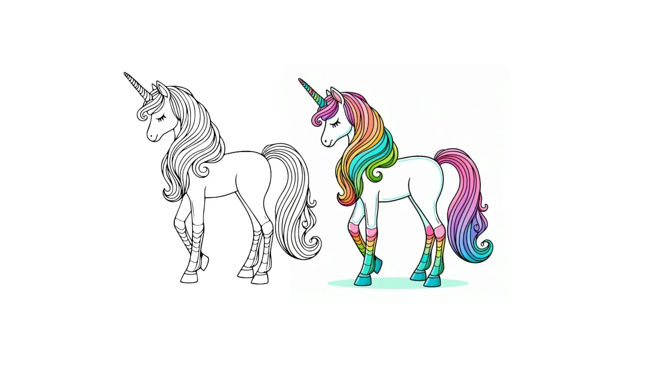 free printable coloring pages of unicorns - cute and adorable