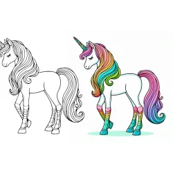 free printable coloring pages of unicorns – cute and adorable