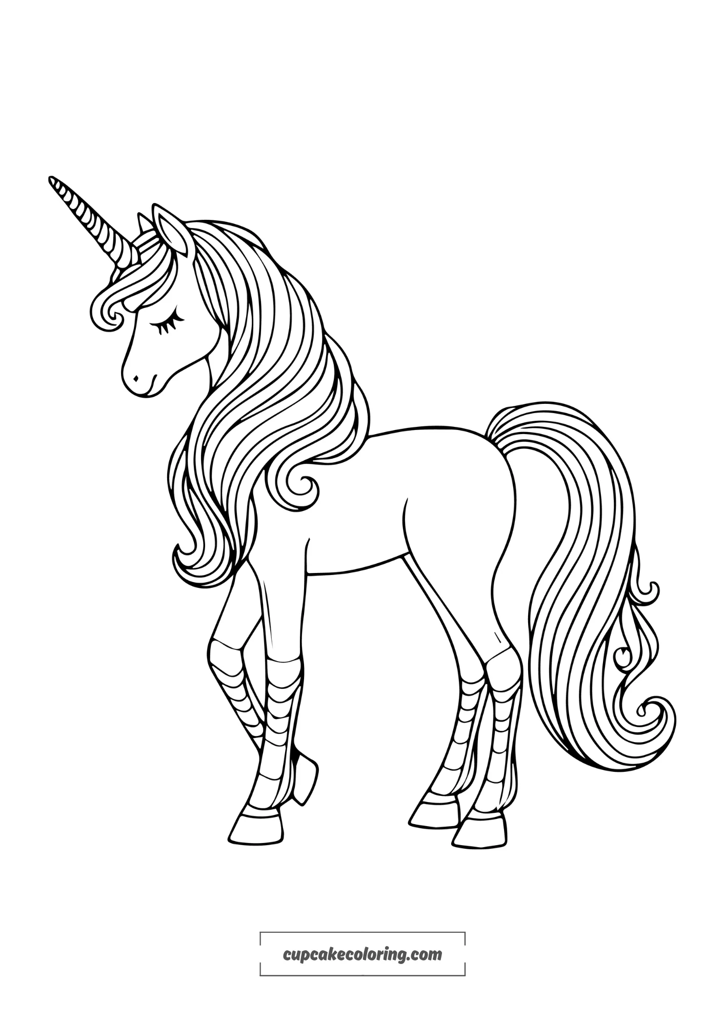 free printable coloring pages of unicorns – cute and adorable for kidst to color
