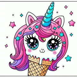 pictures to color of unicorns