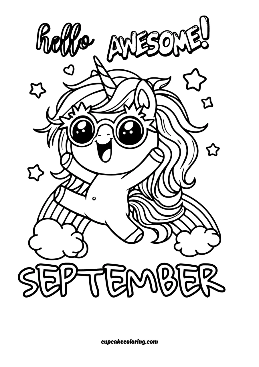 unicorn free coloring pages for september awsome