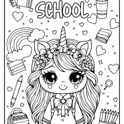 back to school coloring pages for girls