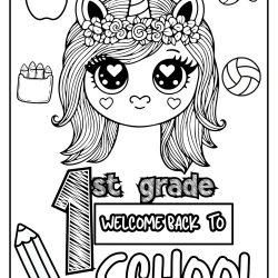 free coloring pages for 1st graders