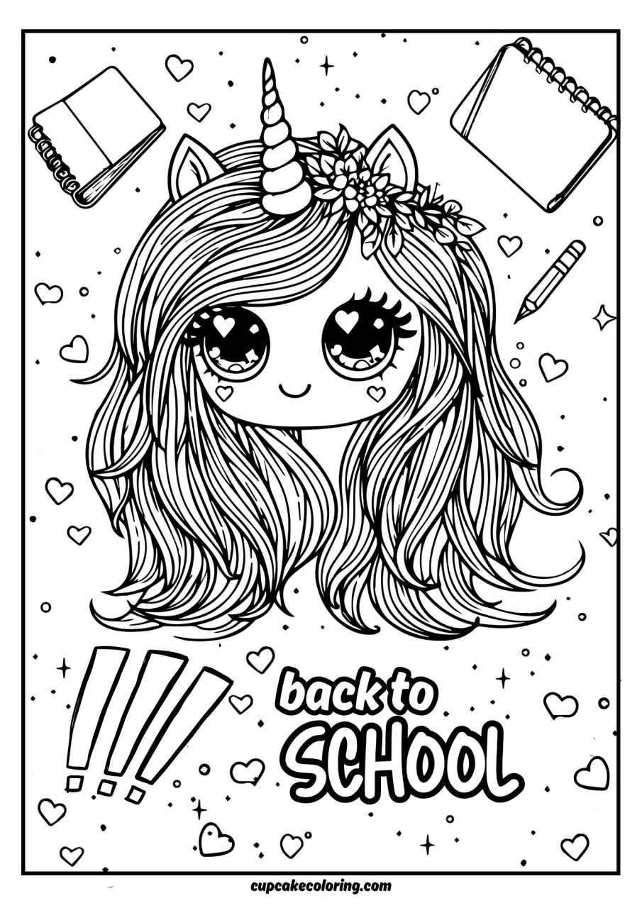 free picture to color back to school printable for free