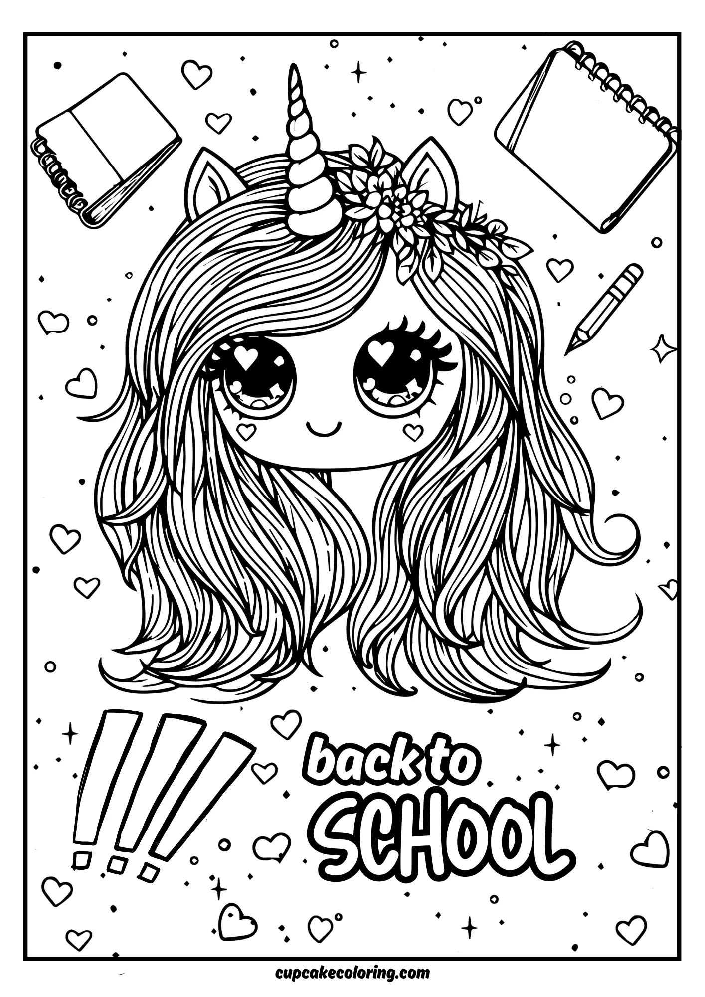 free picture to color back to school printable for free