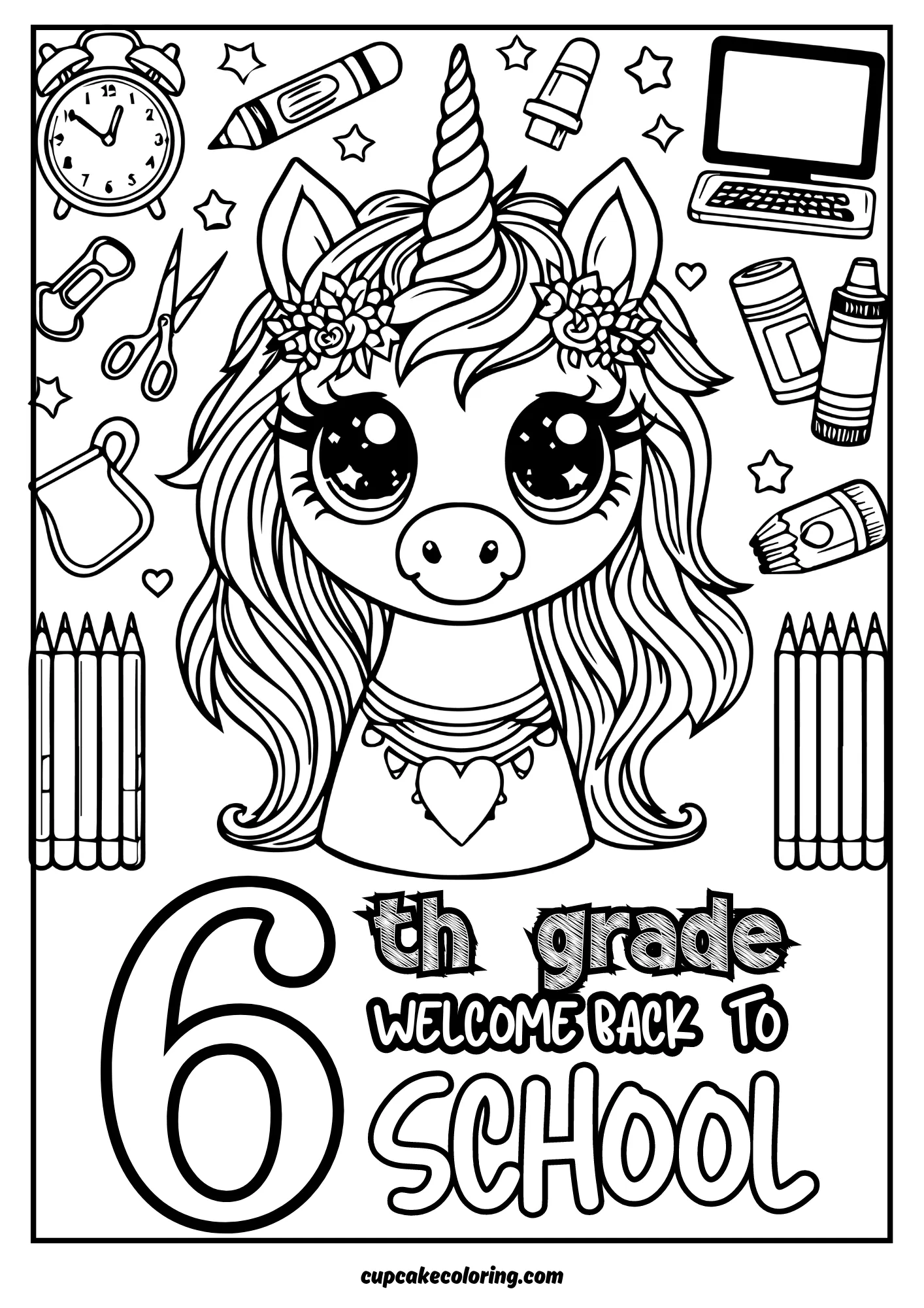 printable coloring pages for sixth graders