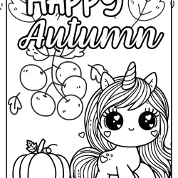 autumn coloring pages for kindergarten