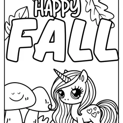 cute autumn coloring pages for kindergarten and preschool