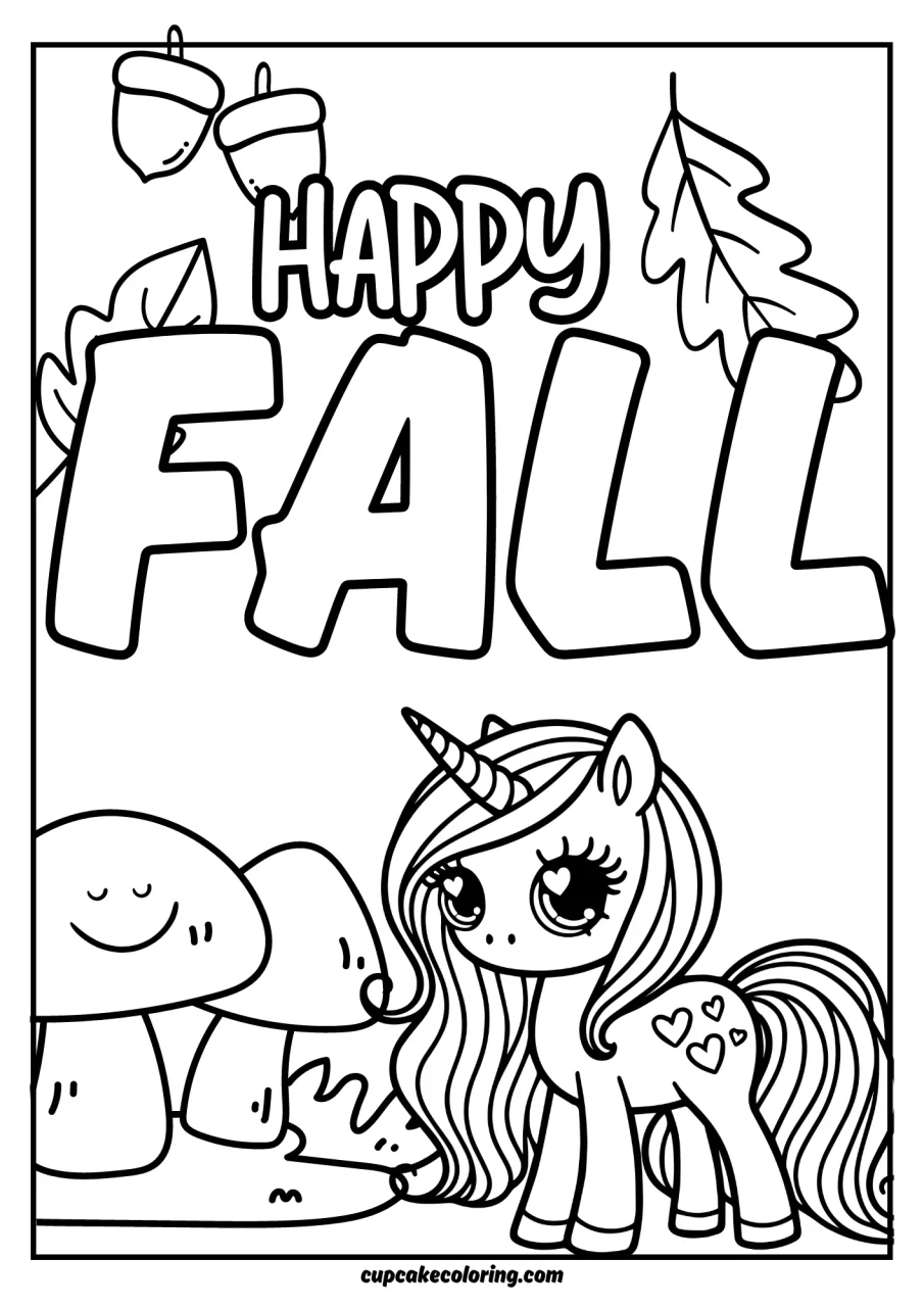 cute autumn coloring pages for kindergarten and preschool