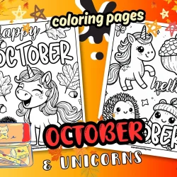 cute october coloring pages