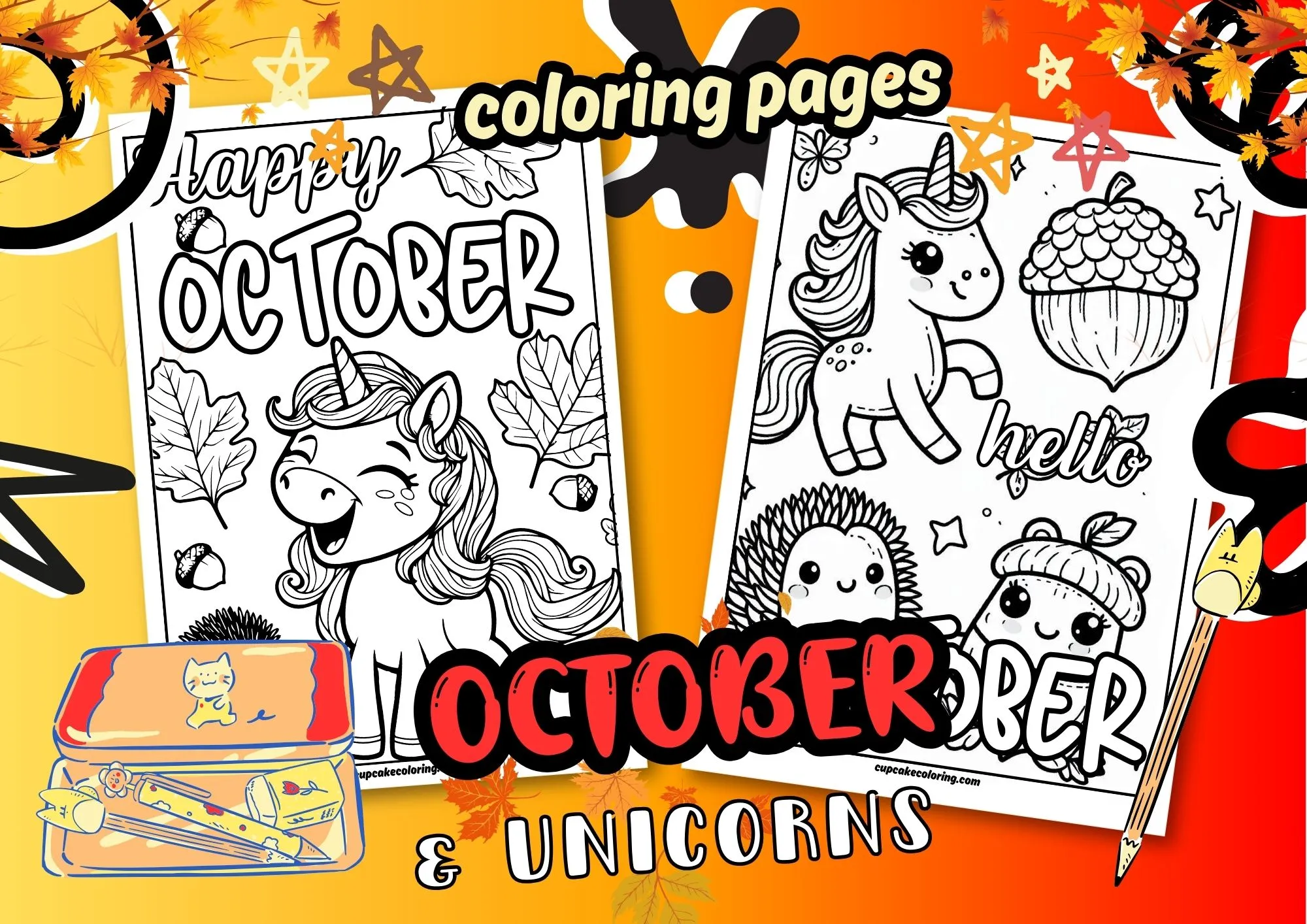 cute october coloring pages