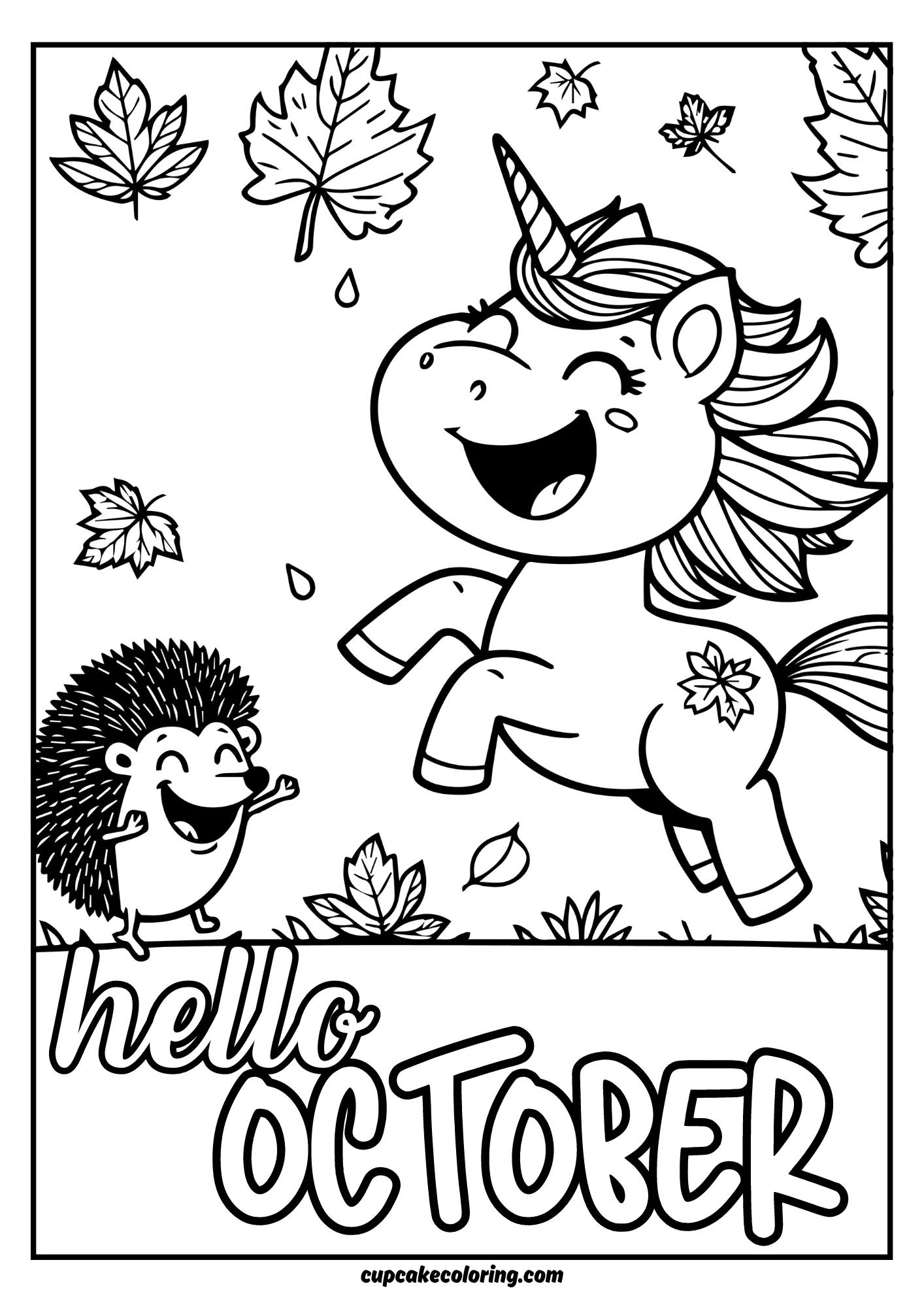 free autumn coloring pages for kindergarten to print – october