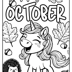 october autumn coloring pages free printable