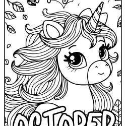 october autumn fall coloring pages