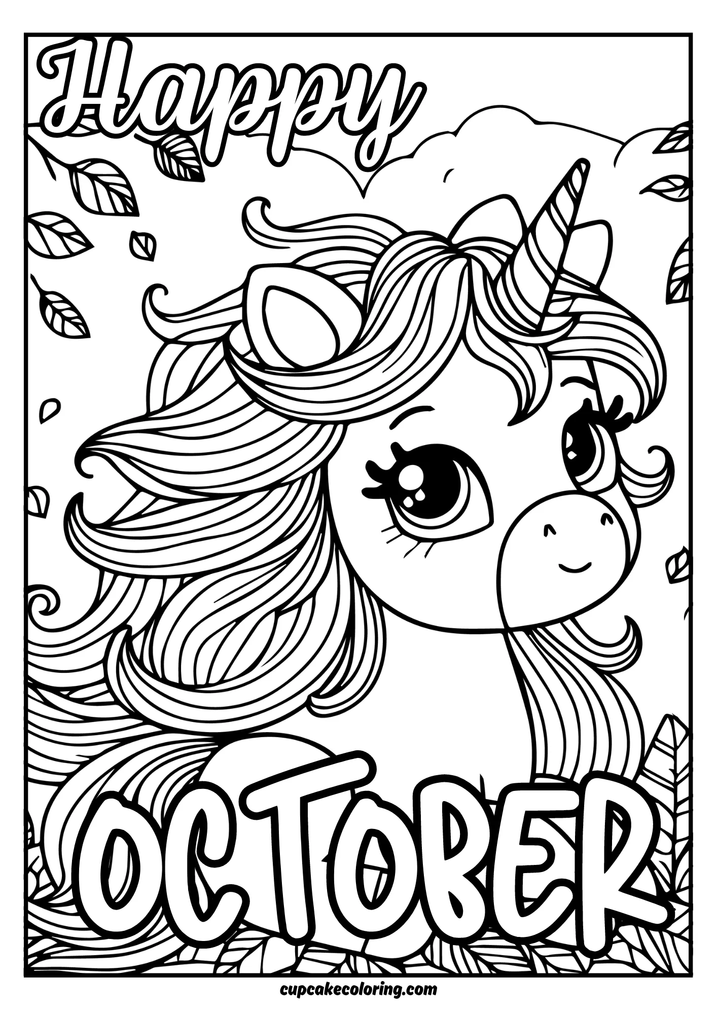 october autumn fall coloring pages