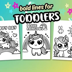 unicorn coloring book for toddlers