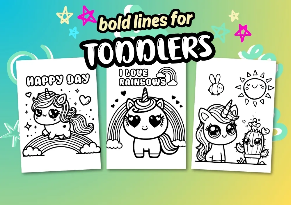 unicorn coloring book for toddlers
