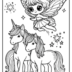 fairy coloring page