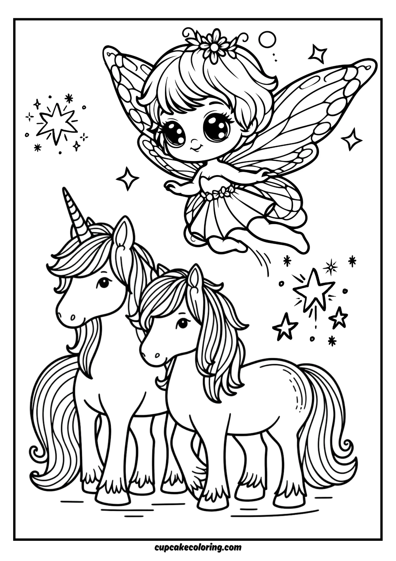 fairy coloring page
