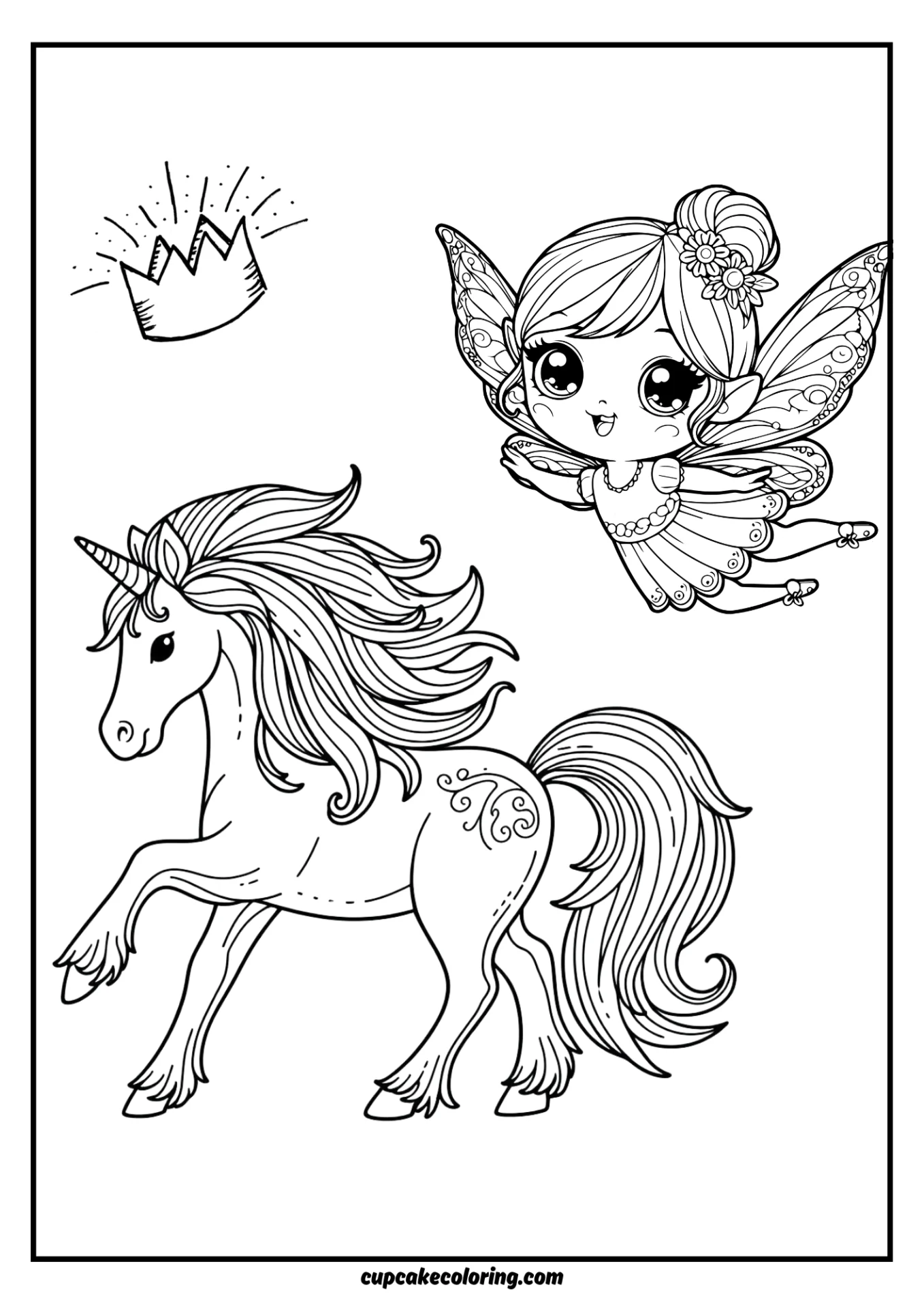 fairy flying in the air happy