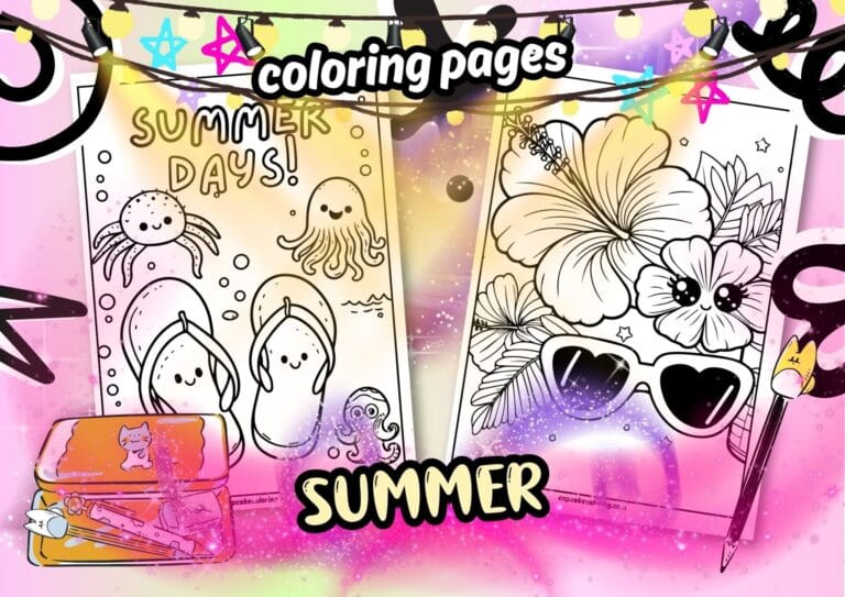 summer coloring pages free printable