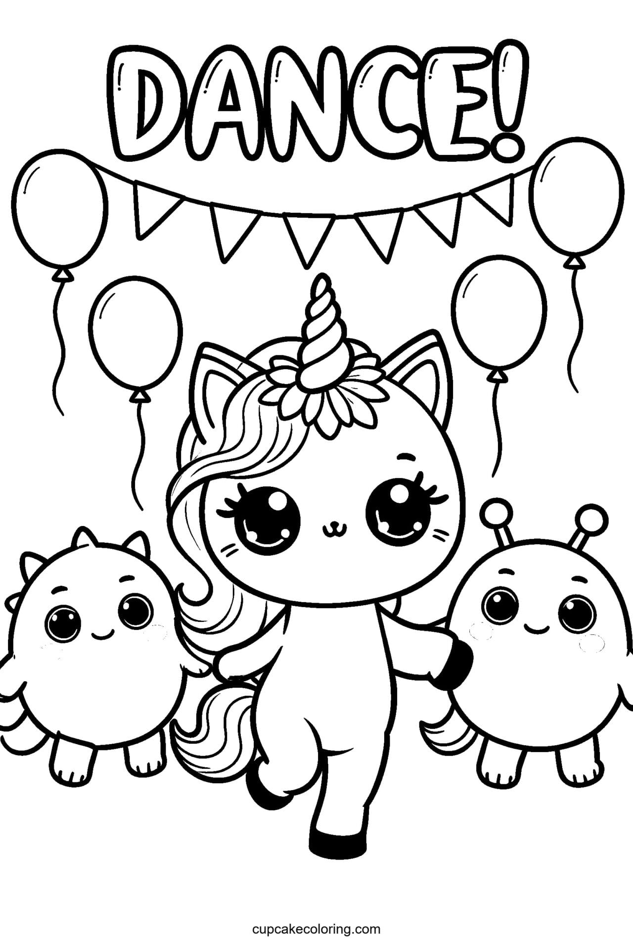 Unicorn Monster Mash Coloring Page – Free Printable